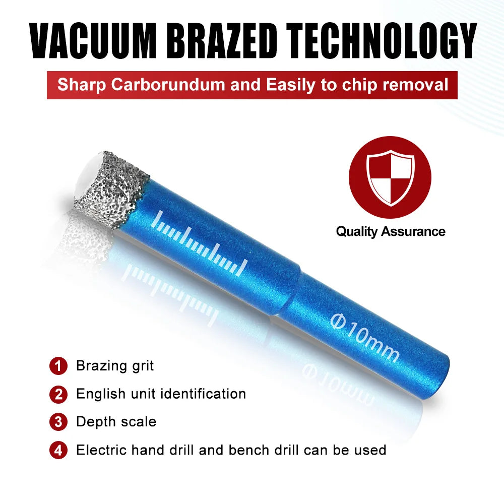 Diamond Dry Drilling Bit 1Pc 5-16mm Round Shank