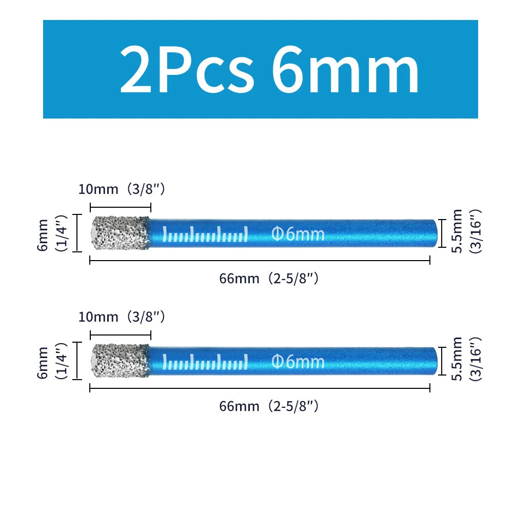 Diamond Dry Drilling Bit 1Pc 5-16mm Round Shank