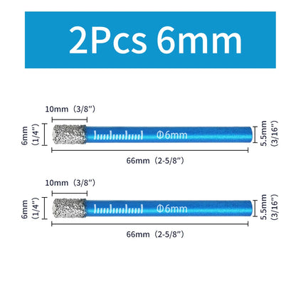 Diamond Dry Drilling Bit 1Pc 5-16mm Round Shank