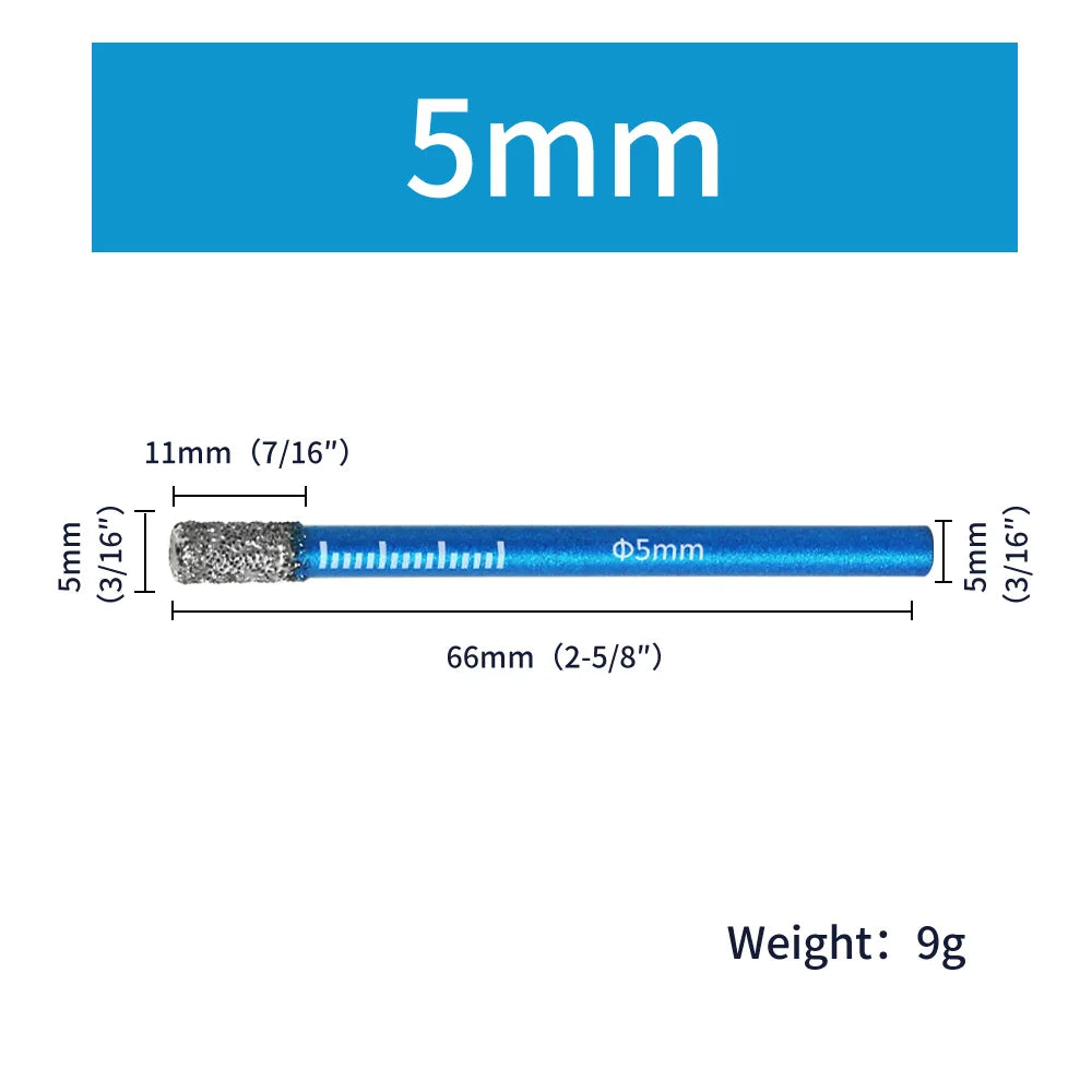 Diamond Dry Drilling Bit 1Pc 5-16mm Round Shank