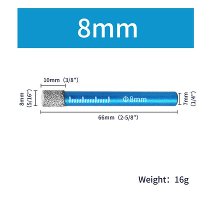 Diamond Dry Drilling Bit 1Pc 5-16mm Round Shank
