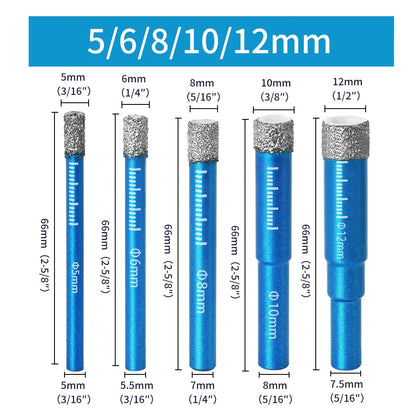 Diamond Dry Drilling Bit 1Pc 5-16mm Round Shank