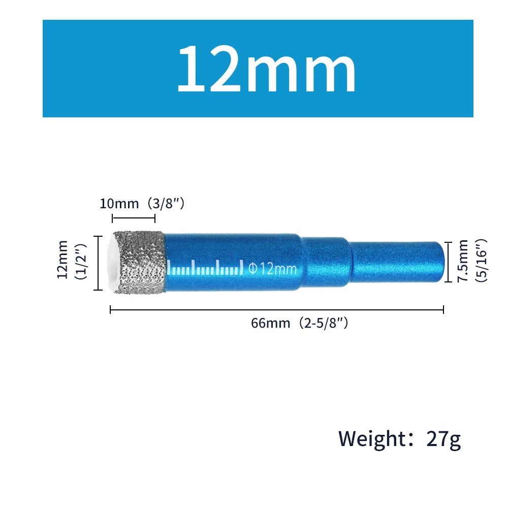 Diamond Dry Drilling Bit 1Pc 5-16mm Round Shank