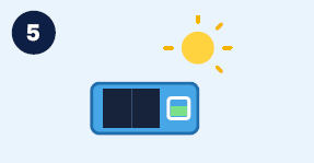 imate-devices Solar keeps it charged   